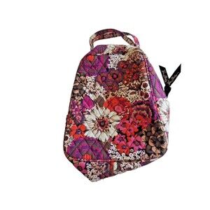 Vera Bradley, Insulated Lunch Bag - Tote, Floral Pink/Purple Batik, Zippered